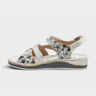 L'Artiste Sumacah sandal in Silver Multi, side view