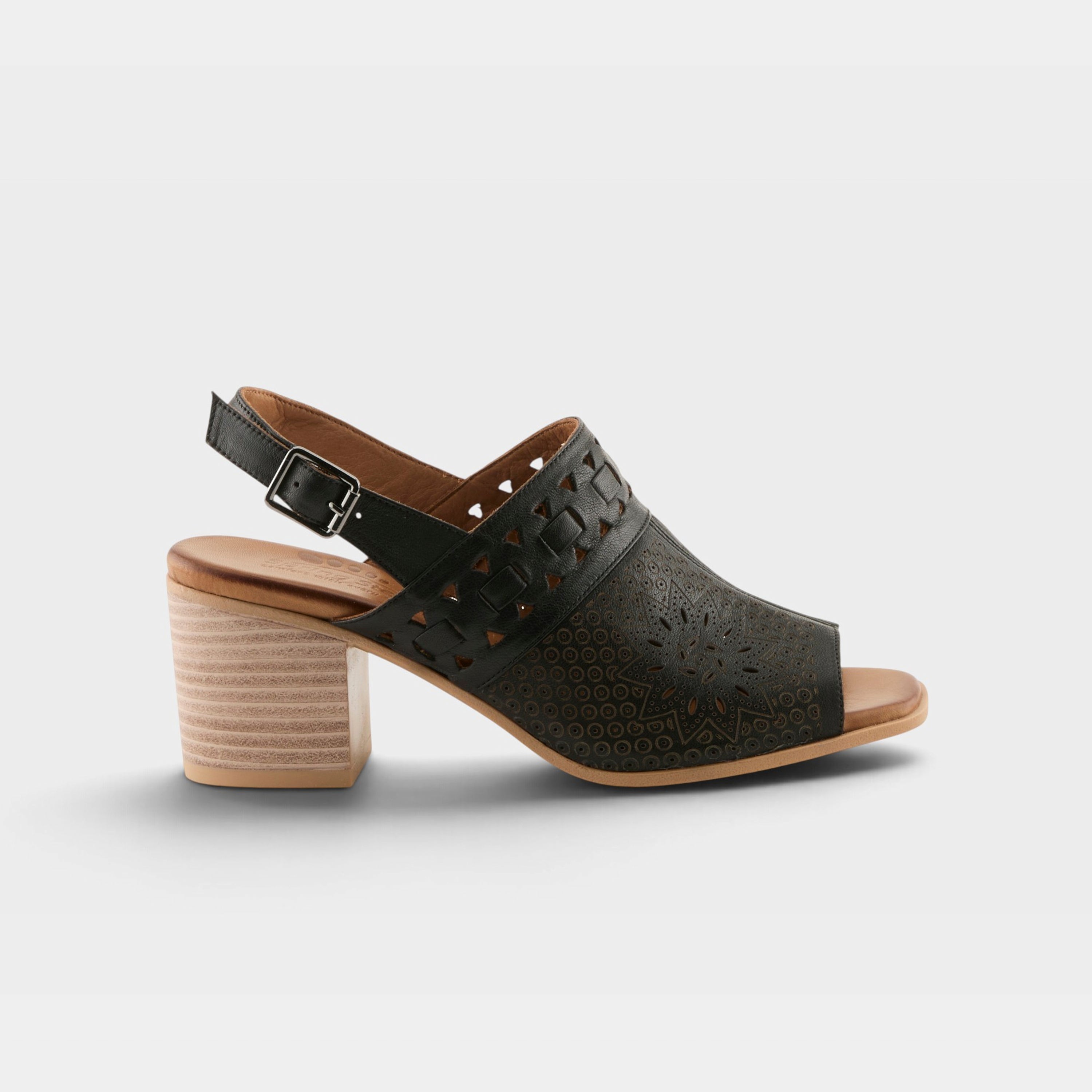 Spring Step Sunela Black Sandal