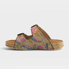 L'Artiste Sunjai sandals in Tan Multi, side view