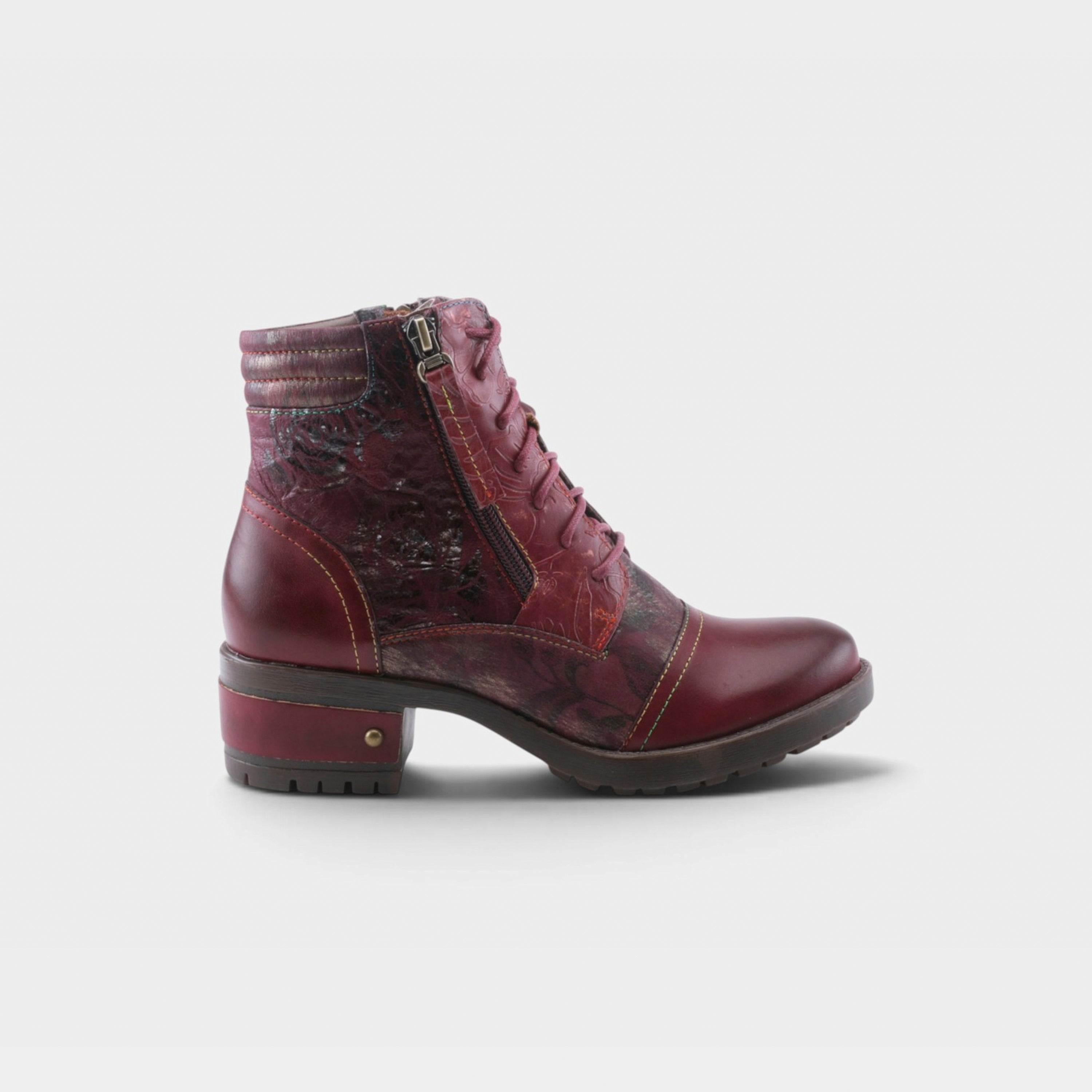 L'Artiste Sunsetride boots in Bordeaux Multi, hero view