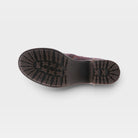 L'Artiste Sunsetride boots in Bordeaux Multi, outsole view