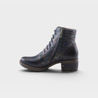 L'Artiste Sunsetride boots in Navy Multi, side view