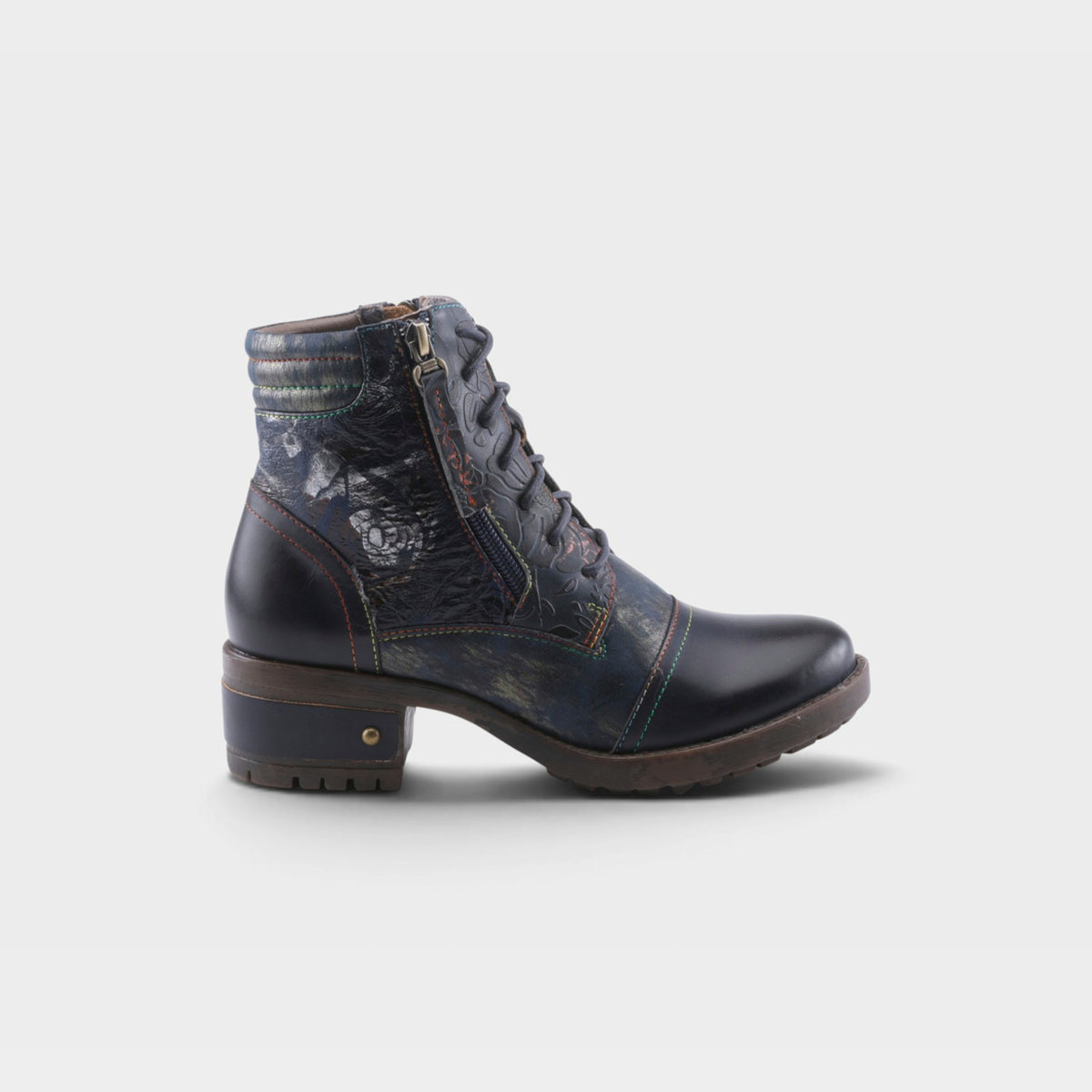 L'Artiste Sunsetride boots in Navy Multi, hero view