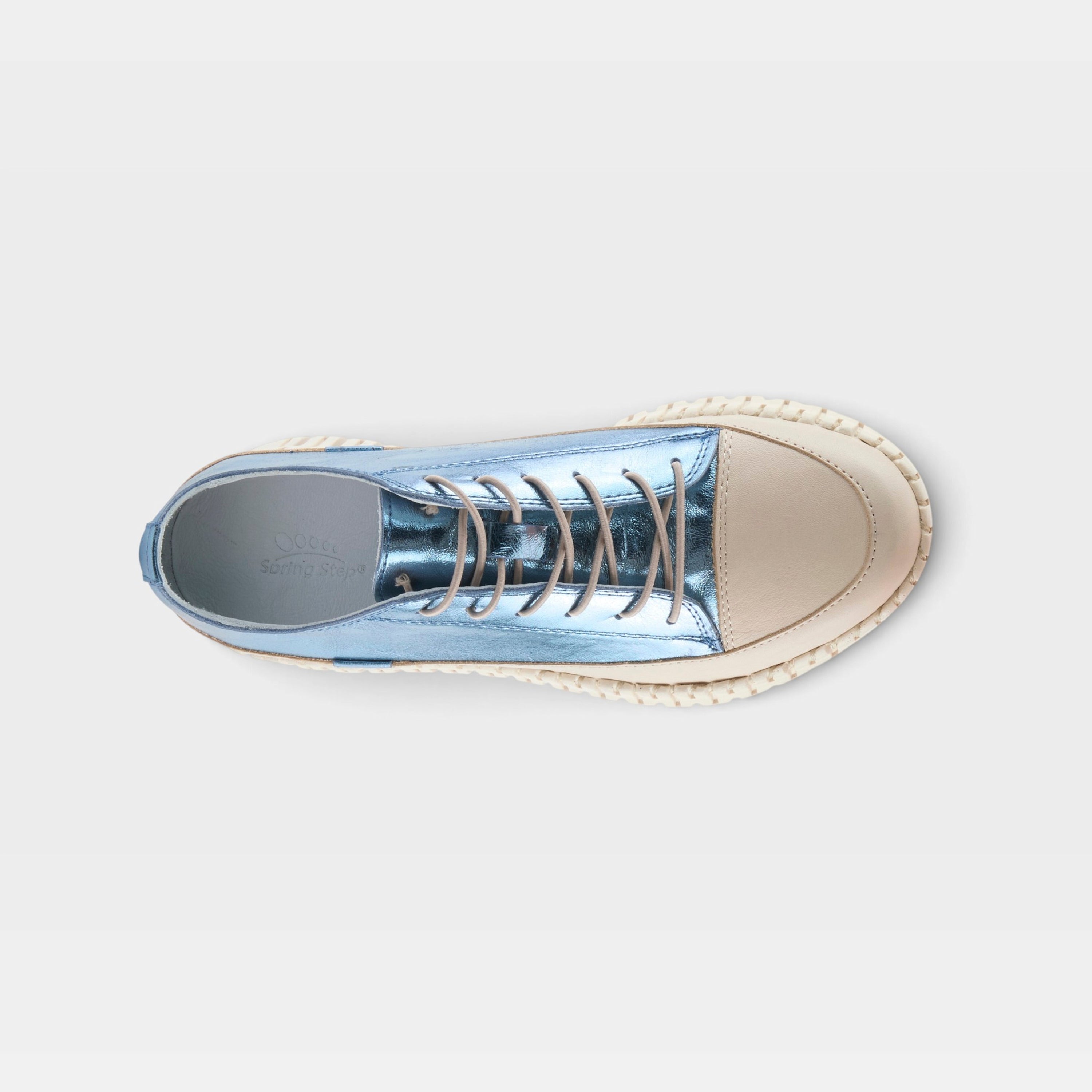Spring Step Surana-Glo Blue Metallic Sandal