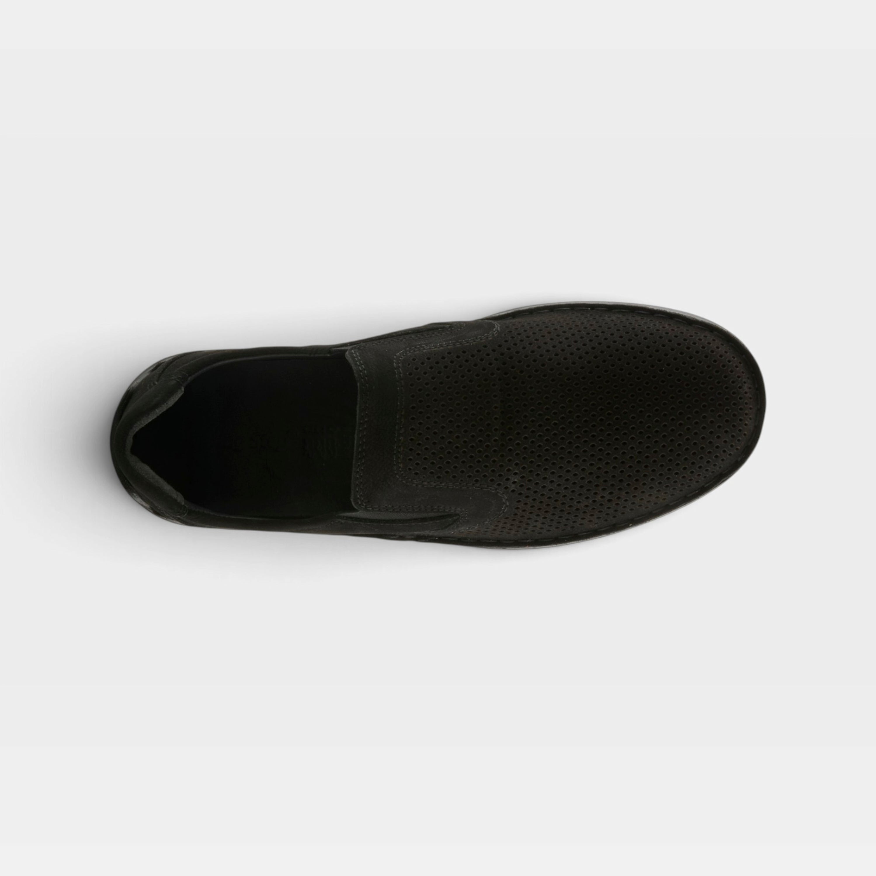 Spring Step Men Surano Black Nubuck Slip-On Shoe