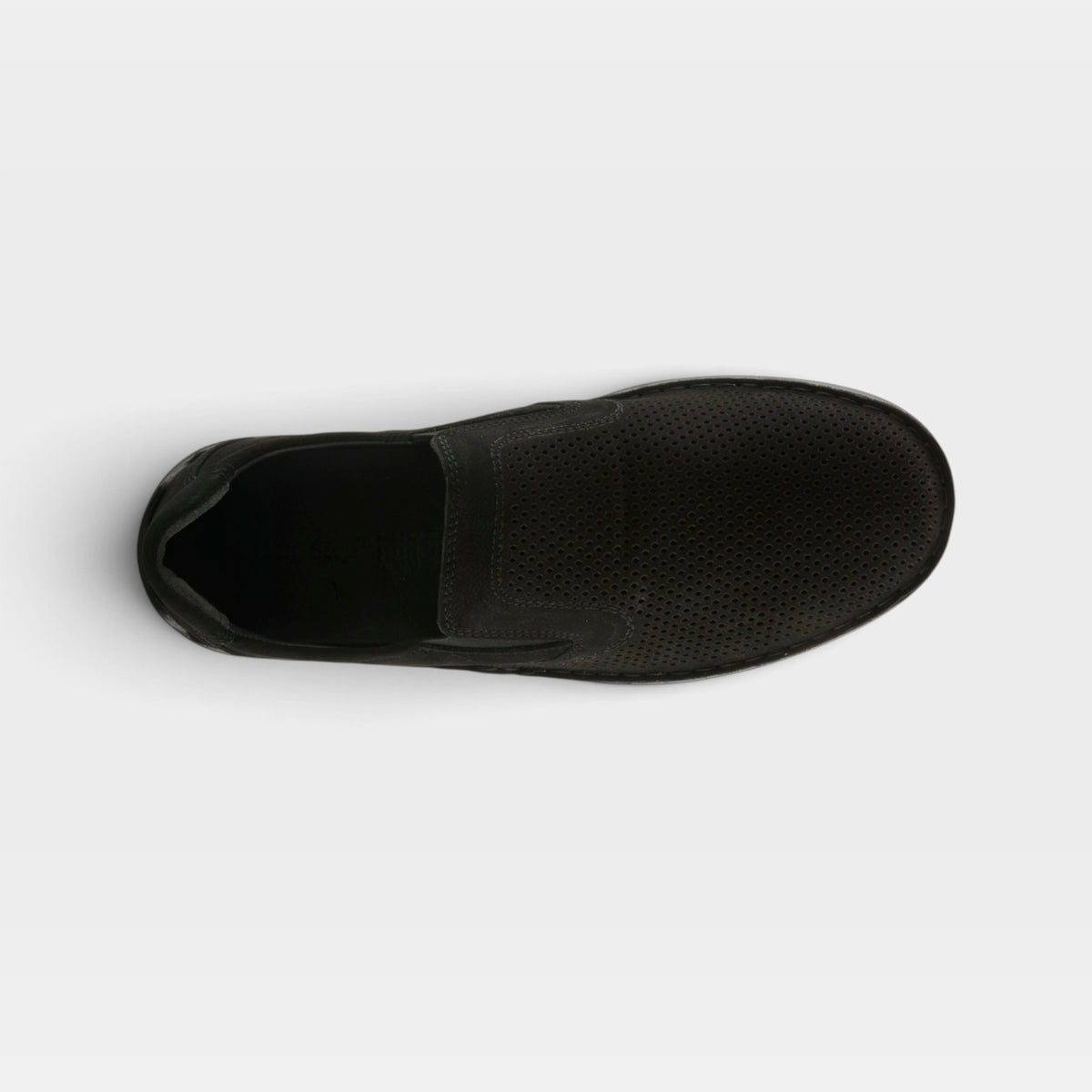 Spring Step Men Surano Black Nubuck Slip-On Shoe