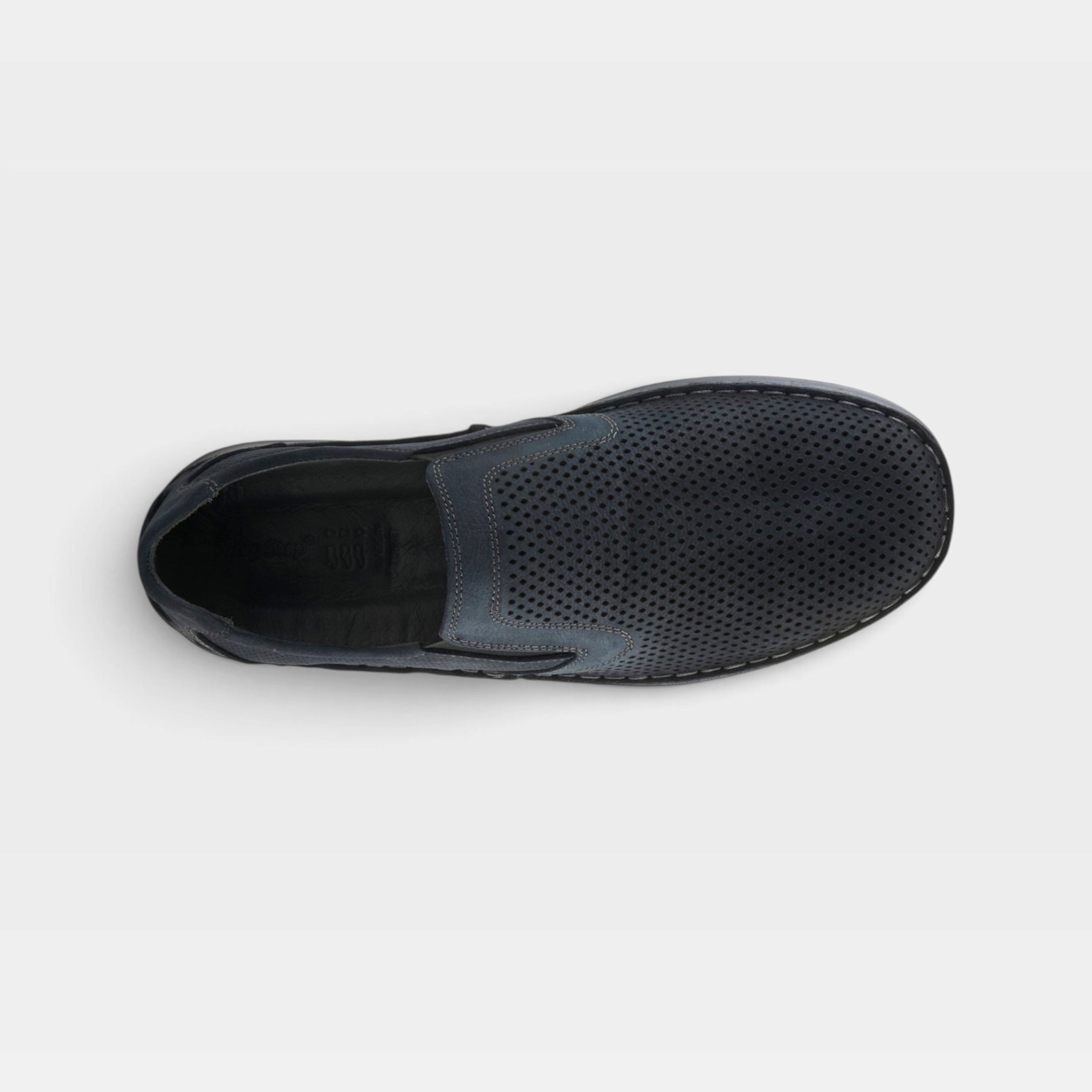 Spring Step Men Surano Navy Nubuck Slip-On Shoe