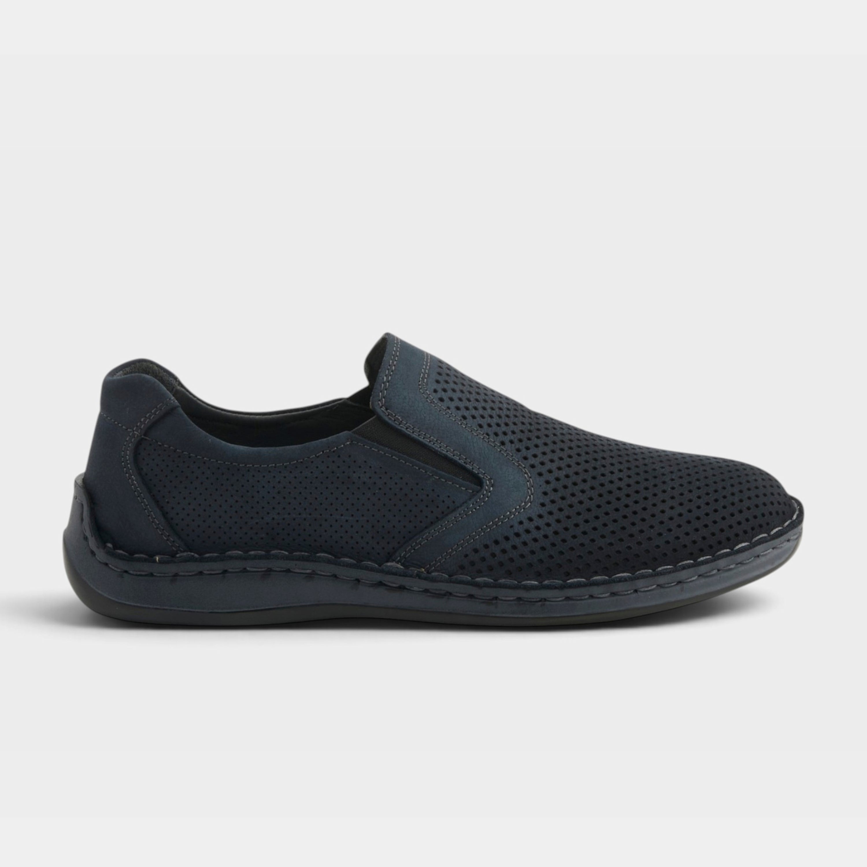 Spring Step Men Surano Navy Nubuck Slip-On Shoe