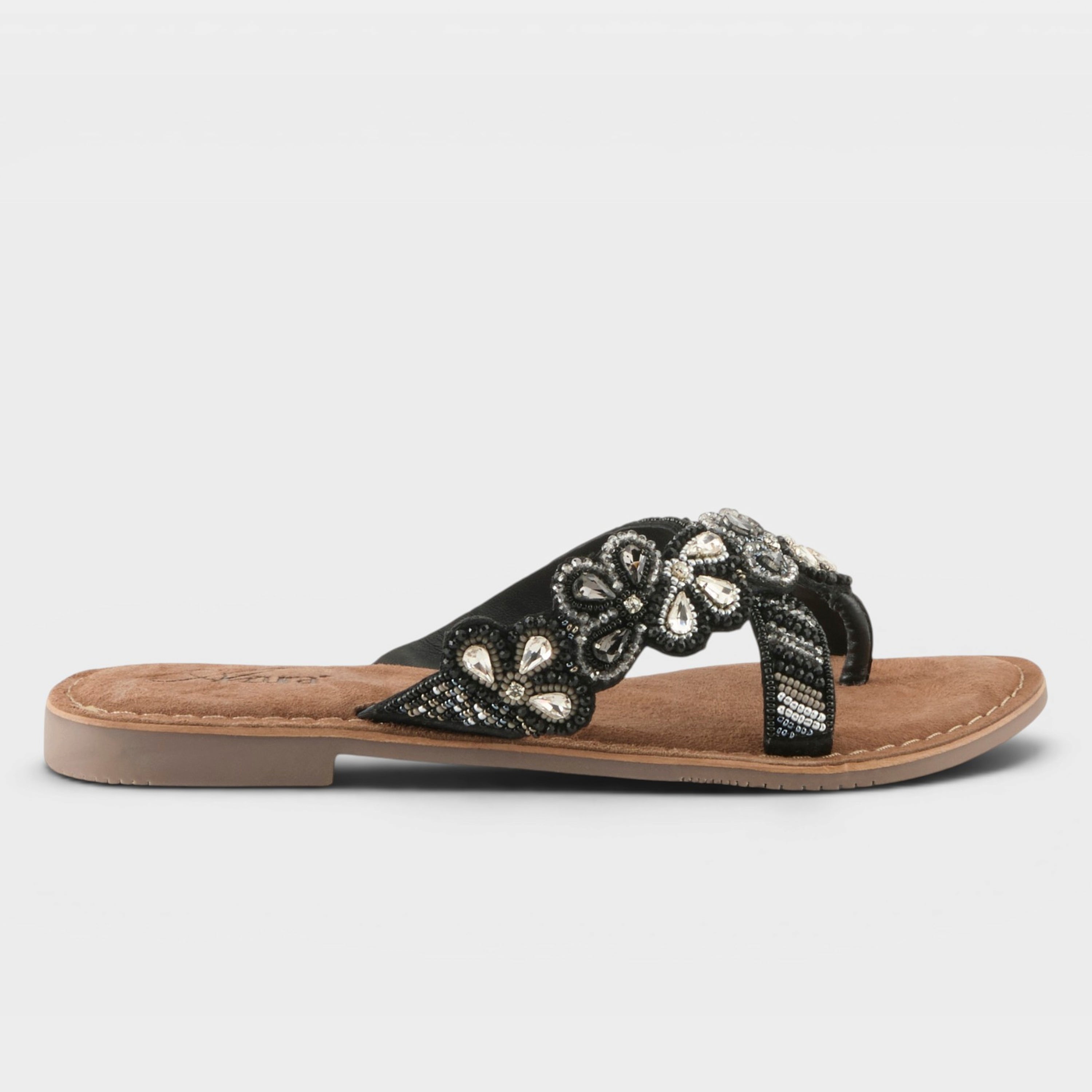 Azura Sweetums Black Multi Sandal