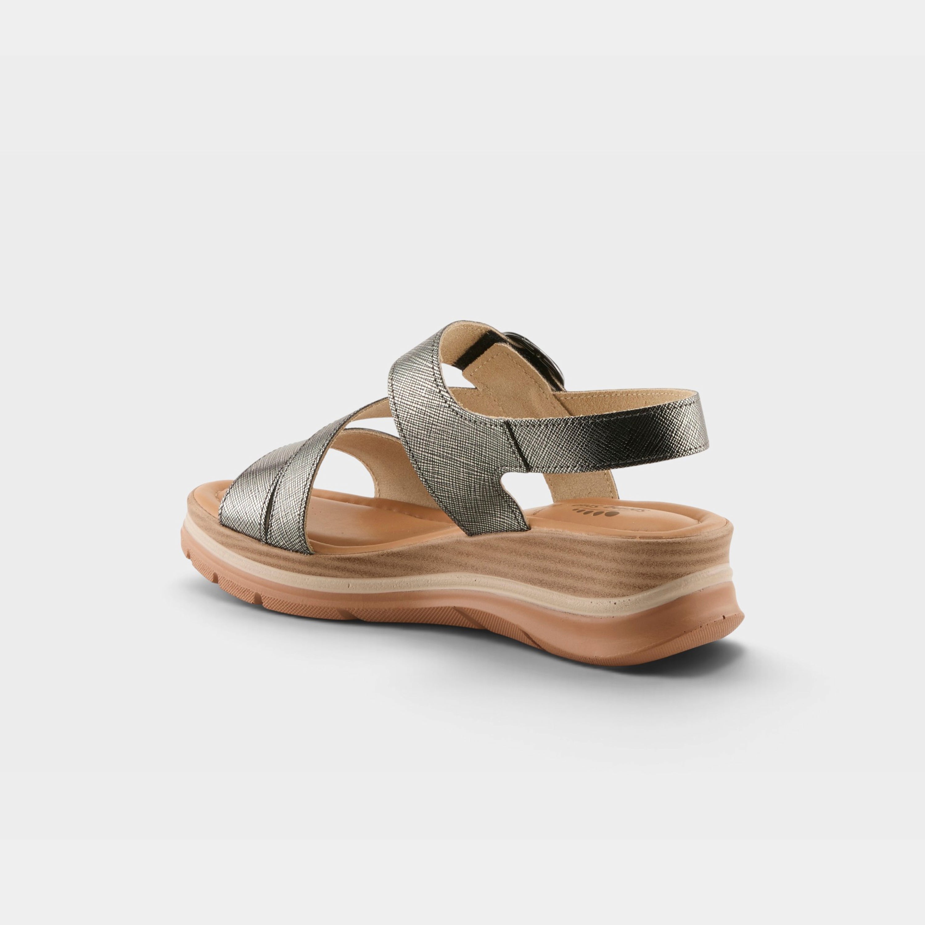 Spring Step Taliah Pewter Sandal