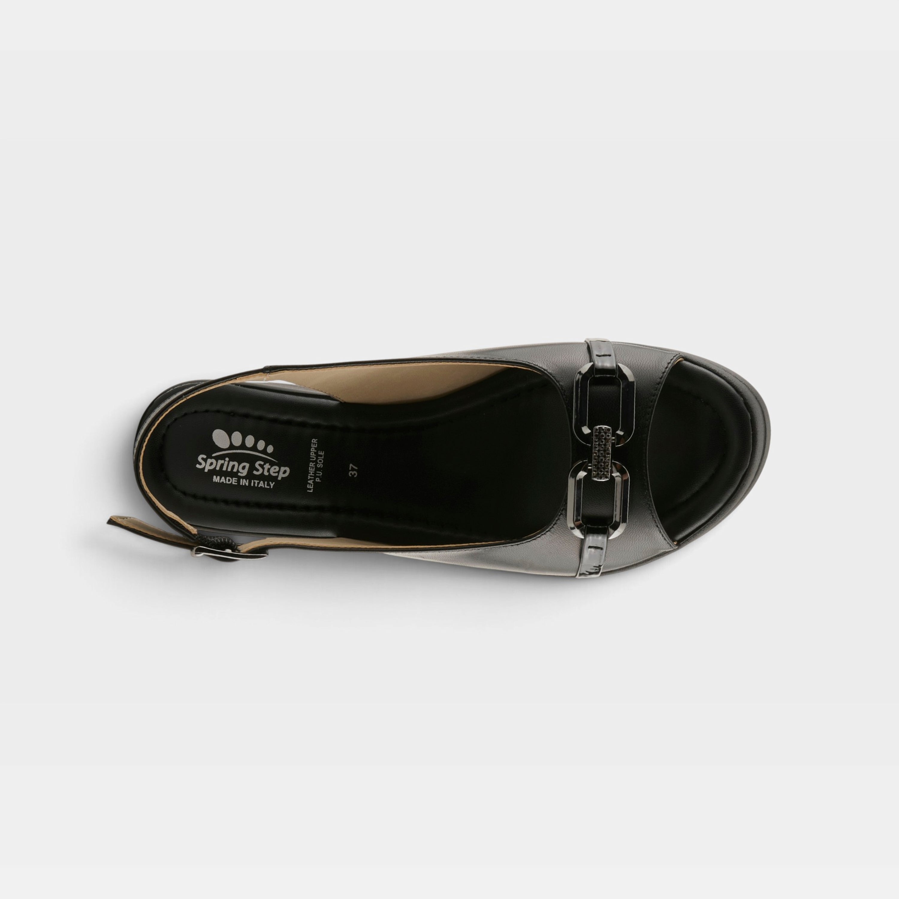 Spring Step Tamra Black Casual Sandal