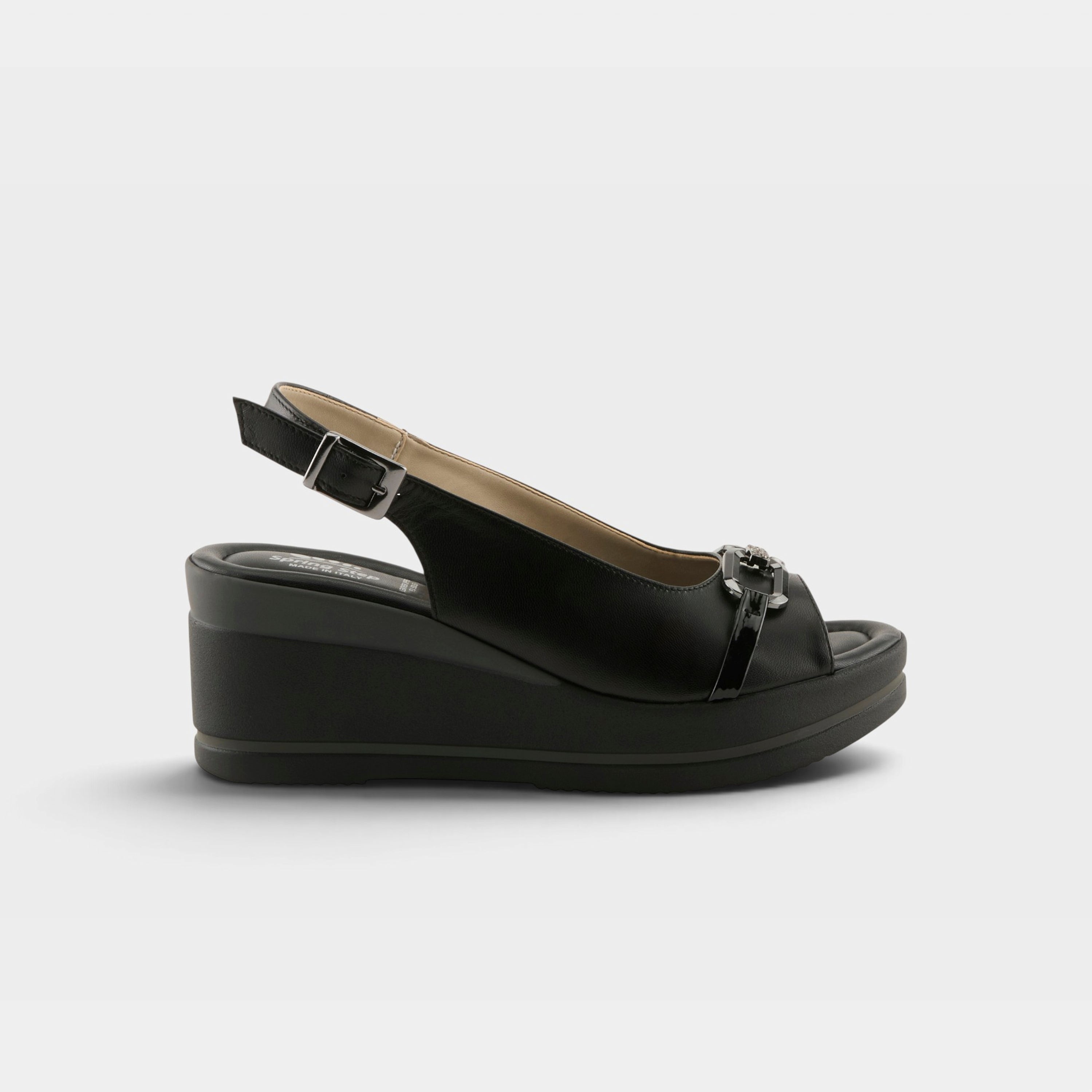 Spring Step Tamra Black Casual Sandal