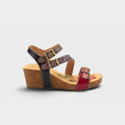 L'Artiste Tanja ankle strap sandal in Red Multi, hero view
