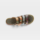 L'Artiste Teetimer sandals in Blue Multi, top view