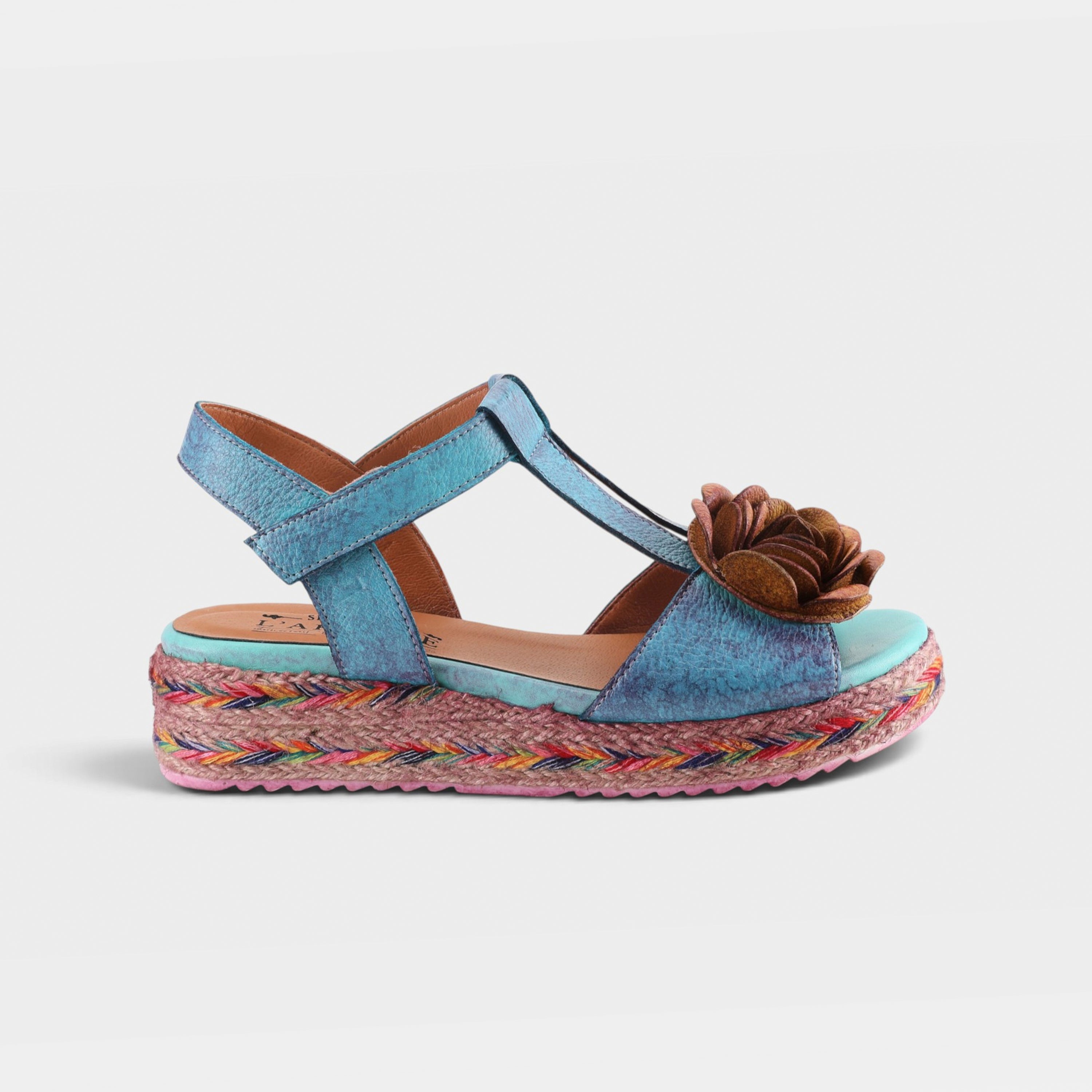 L'Artiste Tempest sandals in Blue Multi, hero view
