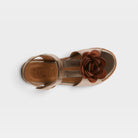 L'Artiste Tempest sandals in Light Grey, top view