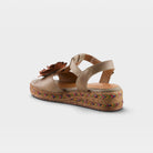 L'Artiste Tempest sandals in Light Grey, alternate angle view