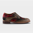 L'Artiste Men Thavo-Plaid Grey Multi Oxford Shoe