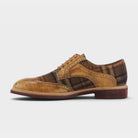 L'Artiste Men Thavo-Plaid Tan Multi Oxford Shoe