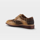 L'Artiste Men Thavo-Plaid Tan Multi Oxford Shoe