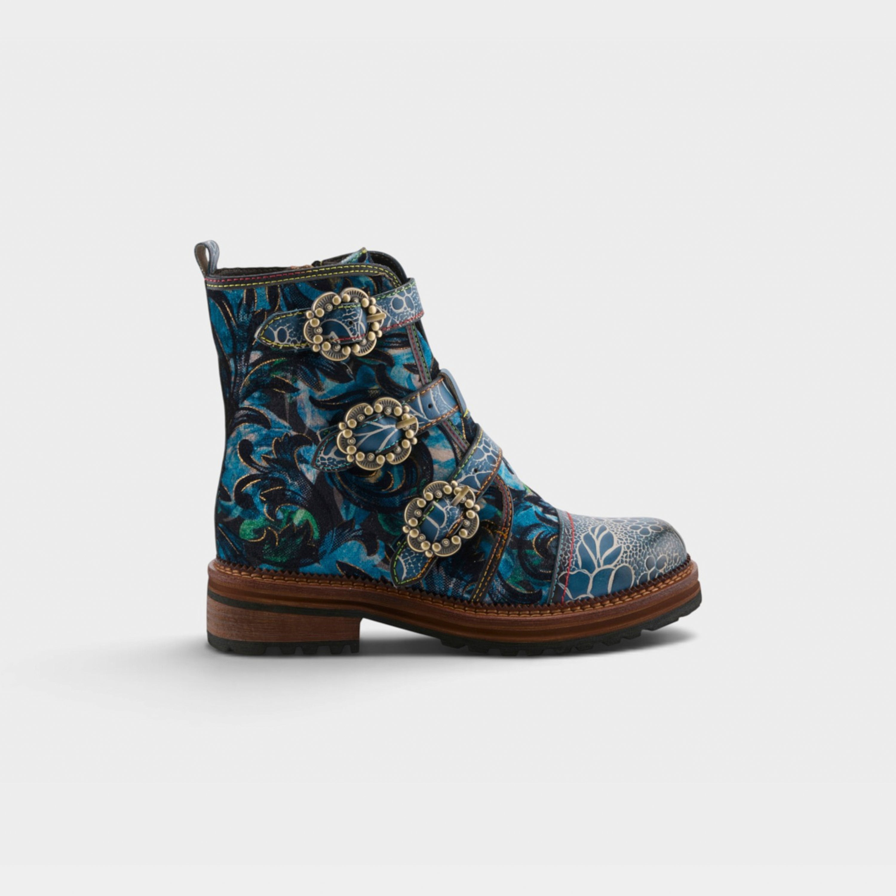 L'Artiste Thisway boots in Blue Multi, hero view