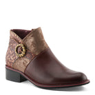 L'Artiste L'ARTISTE TIATIA BOOTS boot in bordeaux with handcrafted leather design