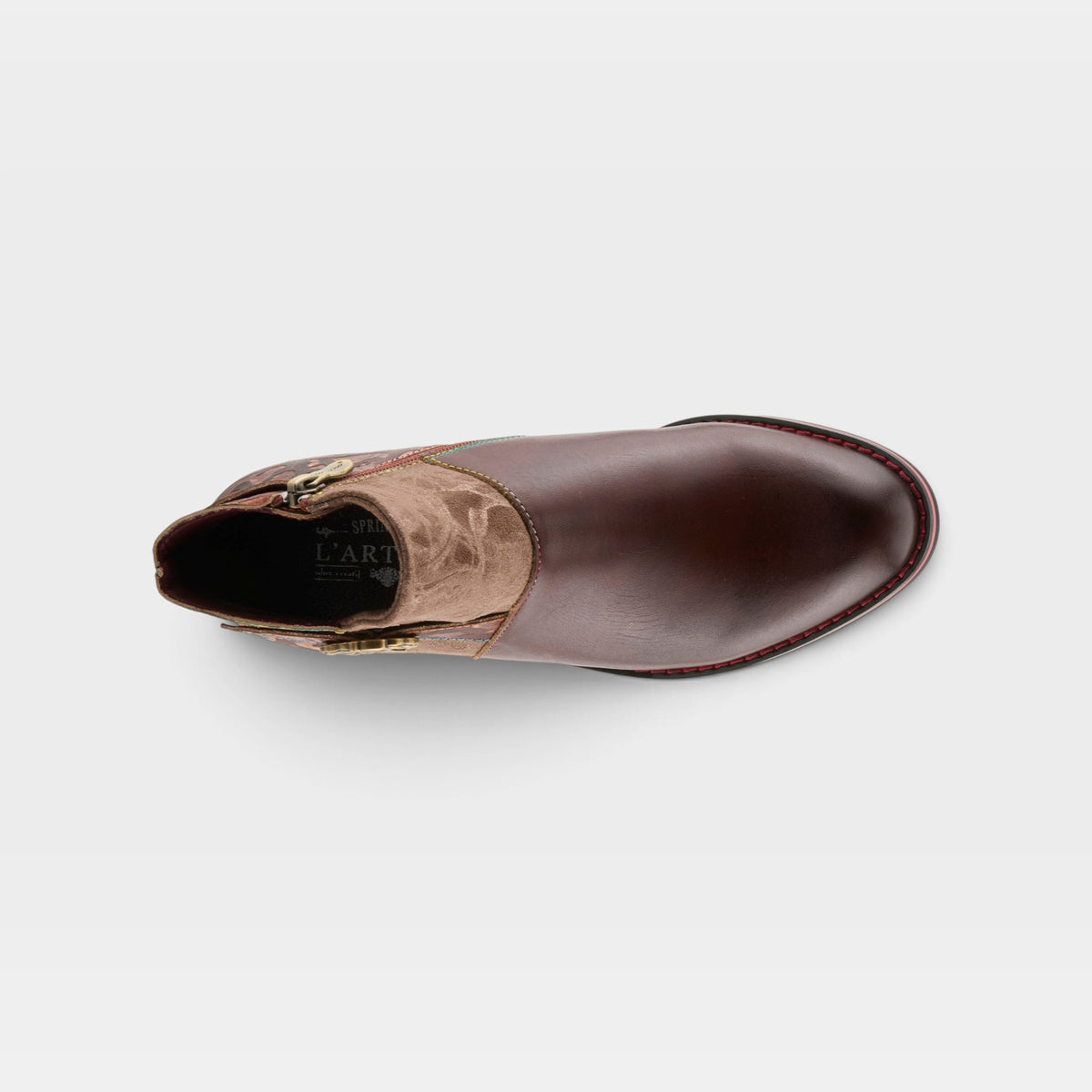 L'Artiste Tiatia boots in Brown, top view