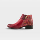 L'Artiste Tiatia boots in Bordeaux, side view