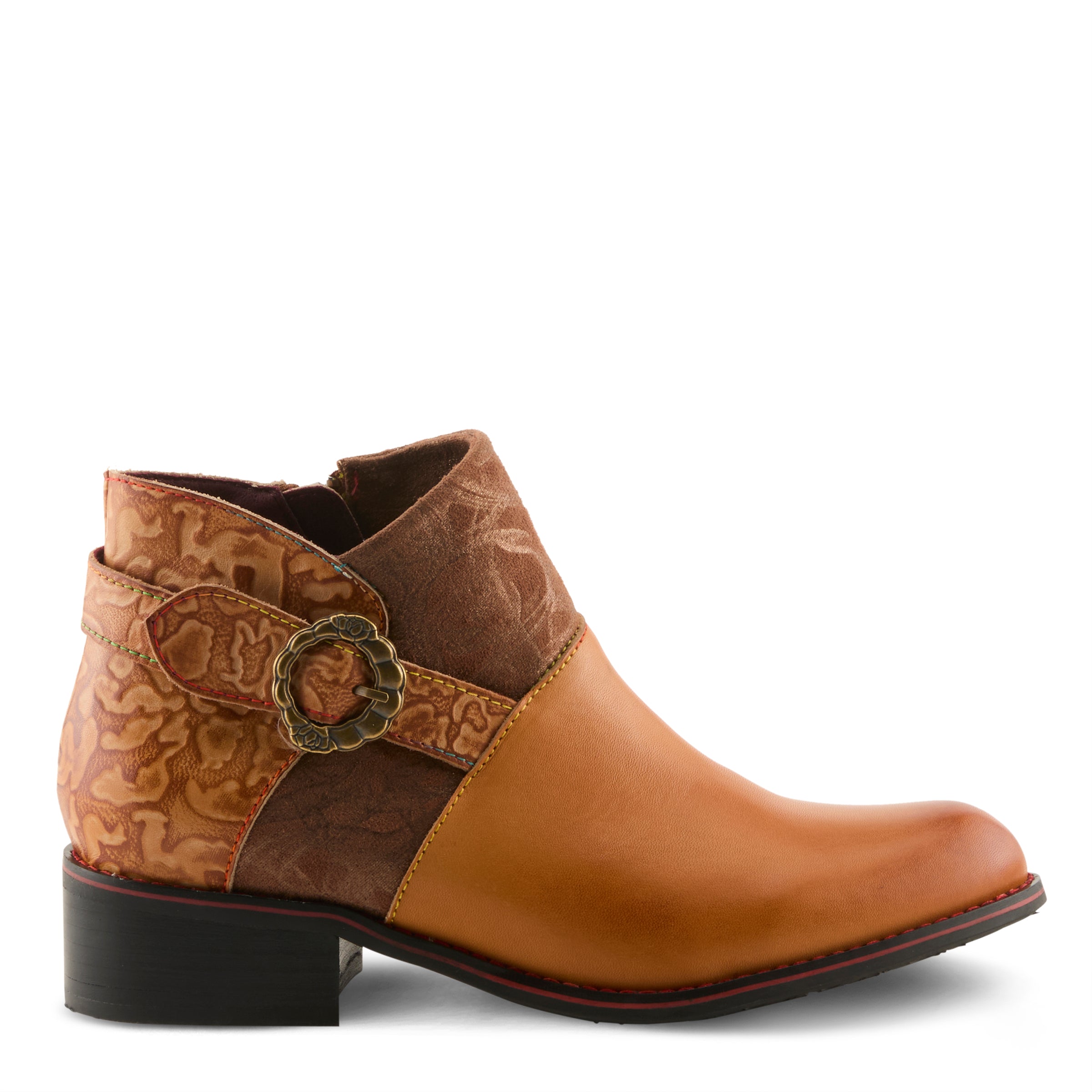 L'Artiste L'ARTISTE TIATIA BOOTS boot in camel with handcrafted leather design
