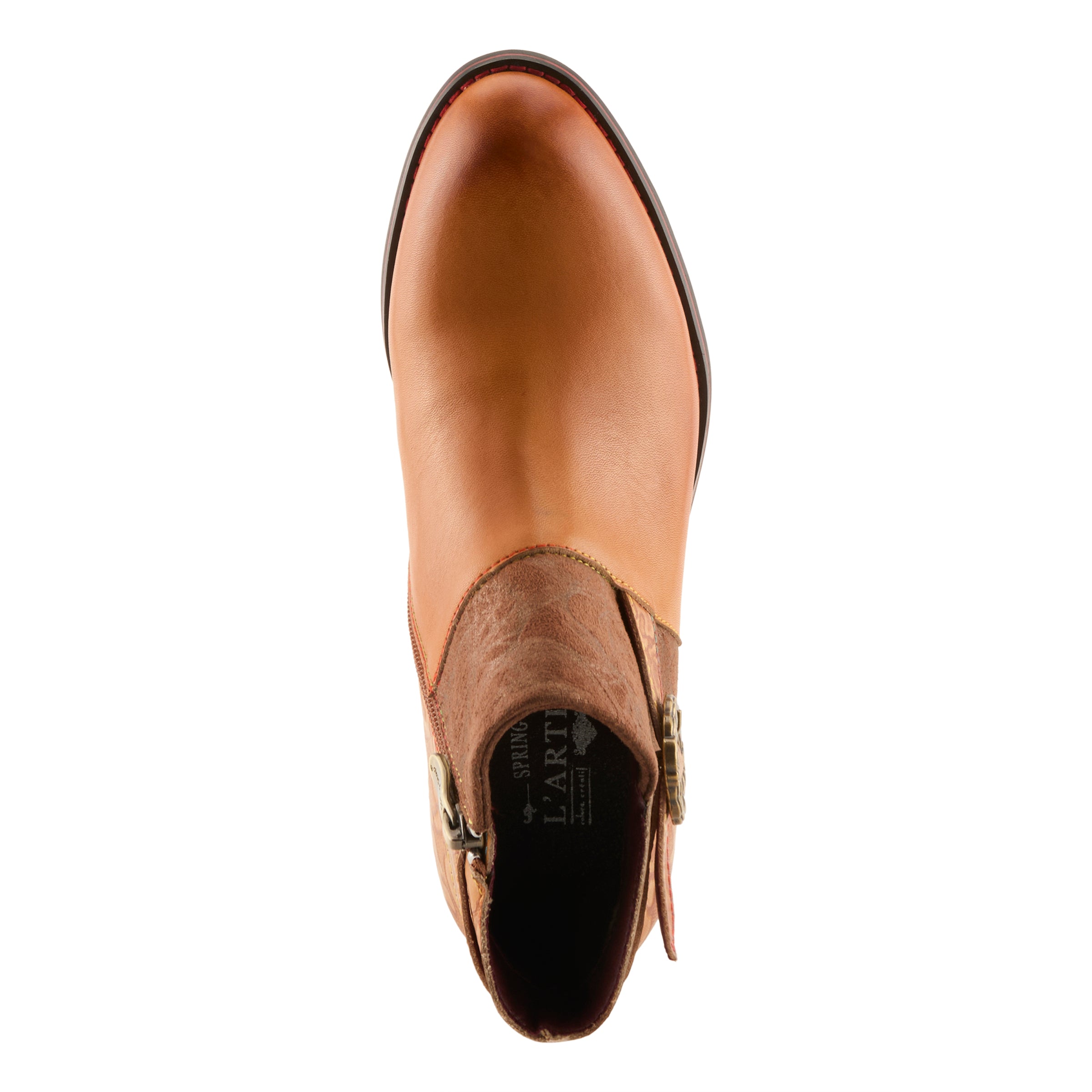 L'Artiste L'ARTISTE TIATIA BOOTS boot in camel with handcrafted leather design
