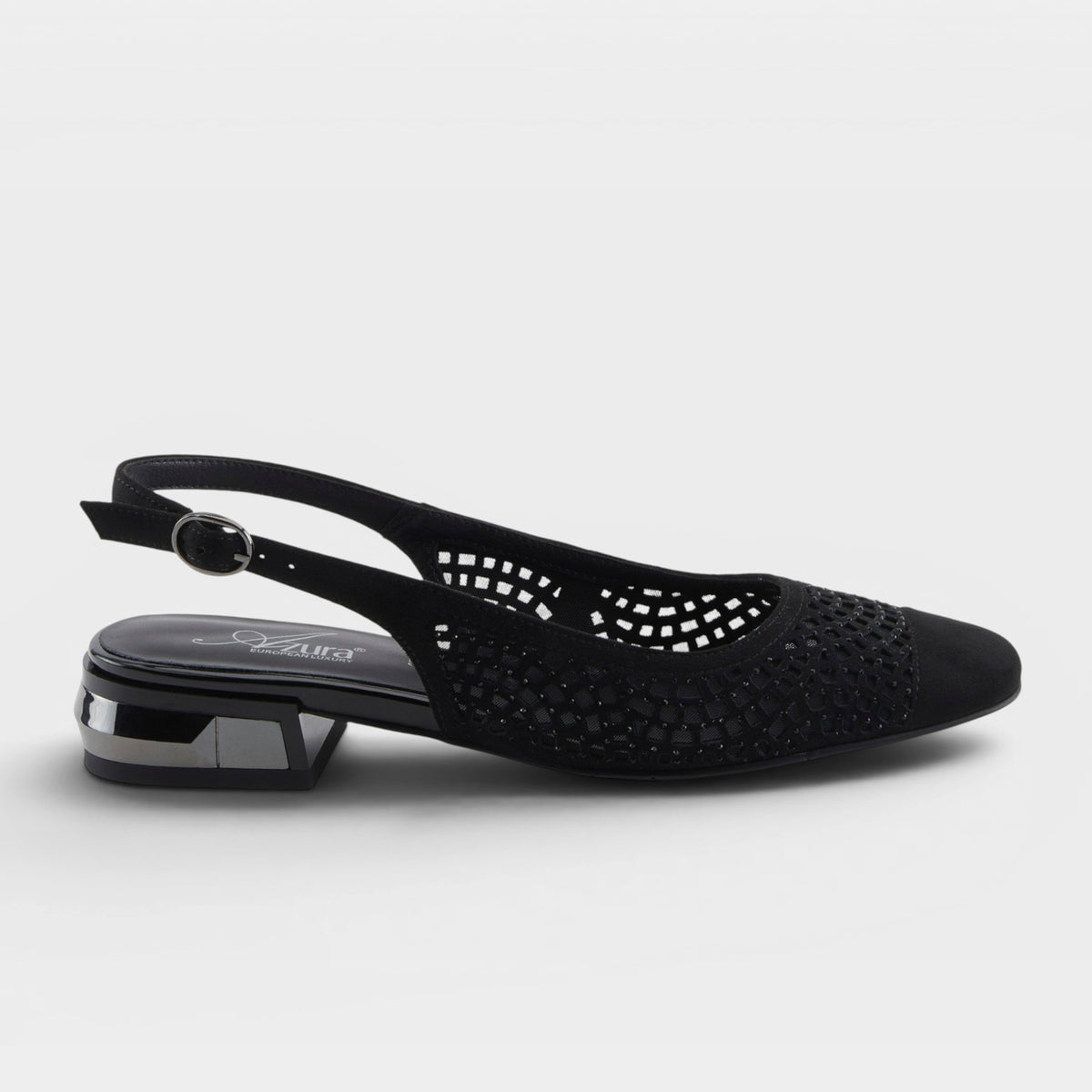 Azura Tiffanied Black Shoe