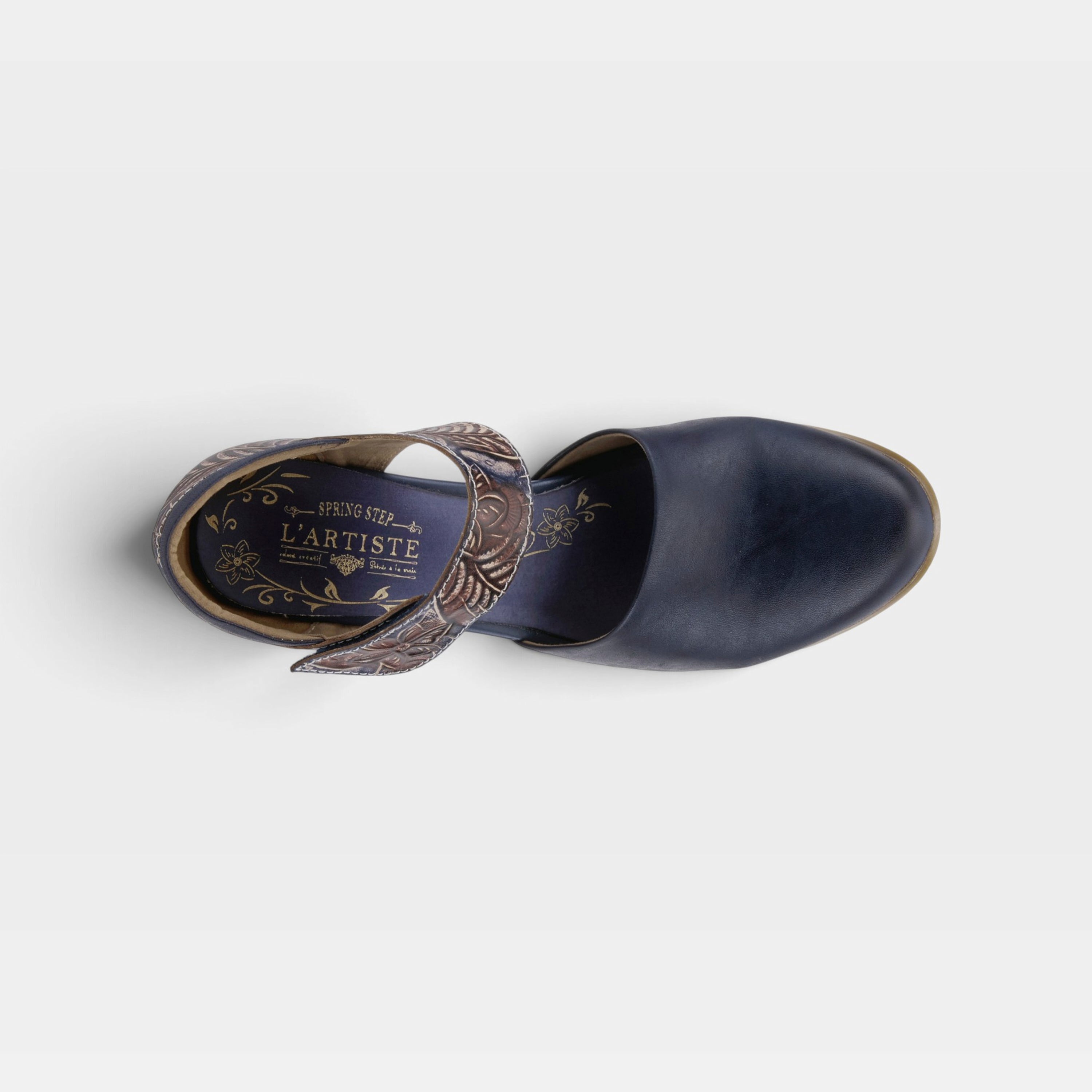 L'Artiste Toolie shoes in Blue, top view