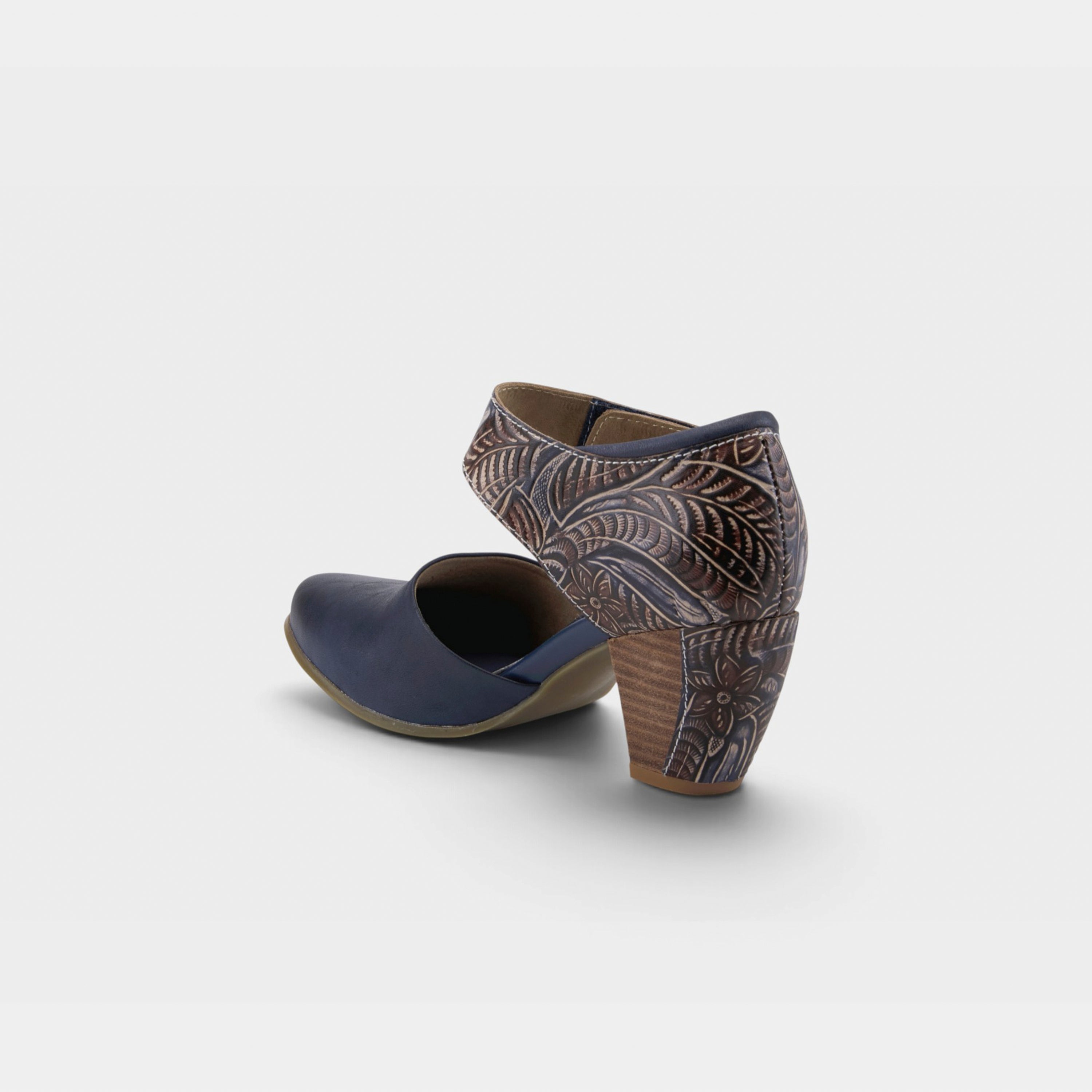 L'Artiste Toolie shoes in Blue, alternate angle view
