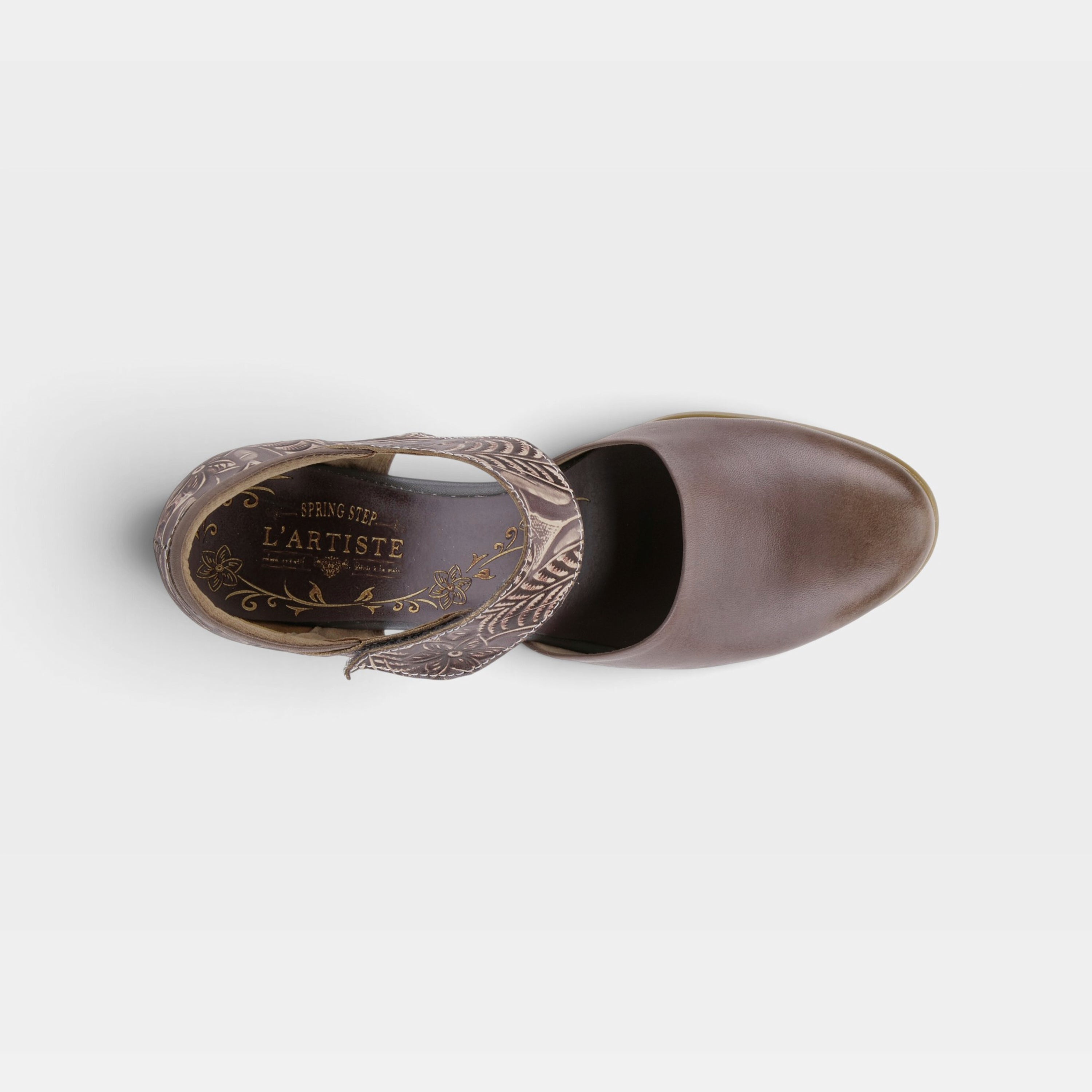 L'Artiste Toolie shoes in Grey, top view