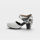 L'Artiste Toolie shoes in Off White Multi, side view