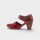L'Artiste Toolie shoes in Red, side view