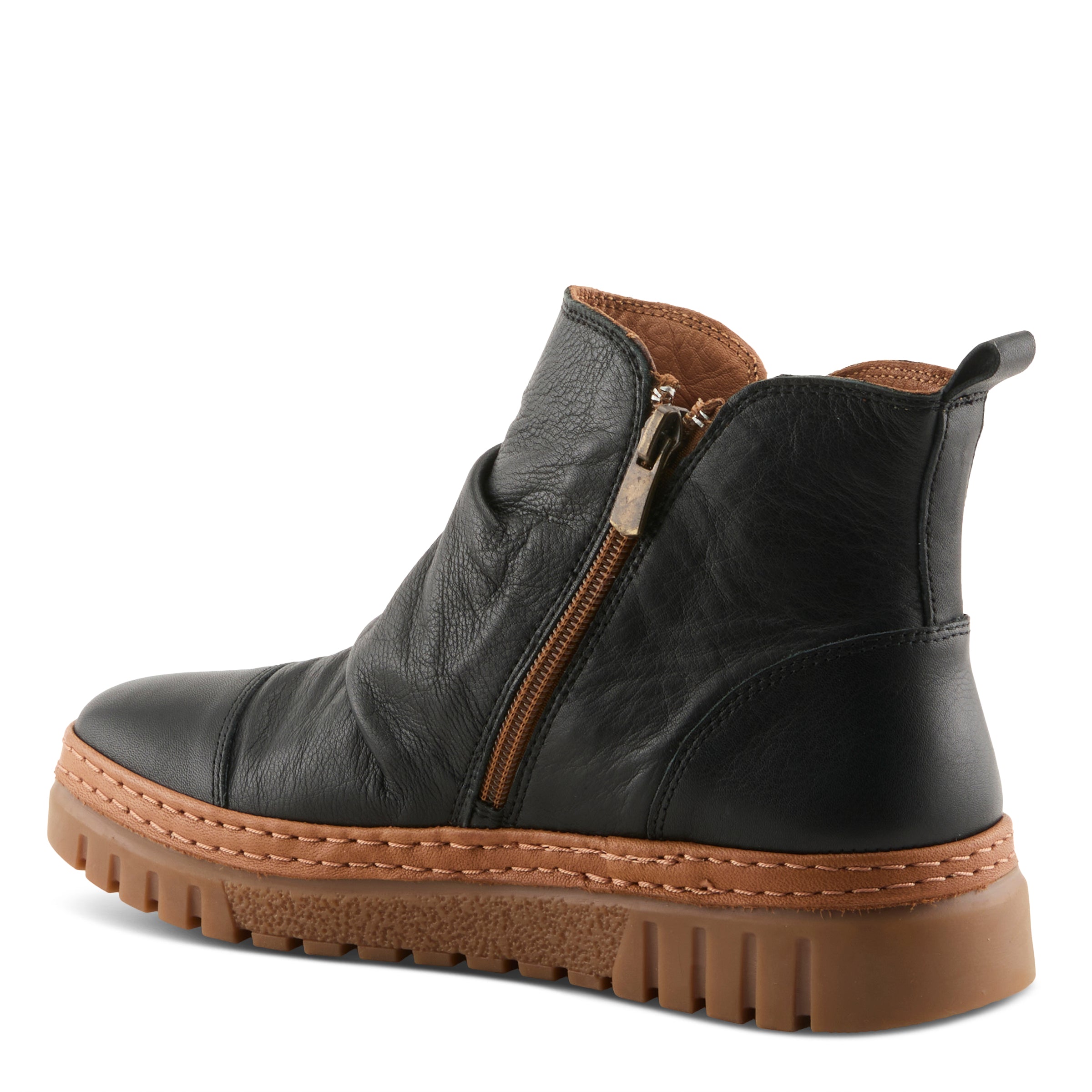 Women's Vandis Leather Zipper Ankle Boots - Spring Step Shoes