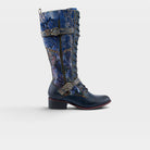 L'Artiste Vaneyck tall western boot in Blue Multi, hero view