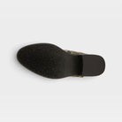 L'Artiste Vaneyck tall western boot in Black Multi, outsole view