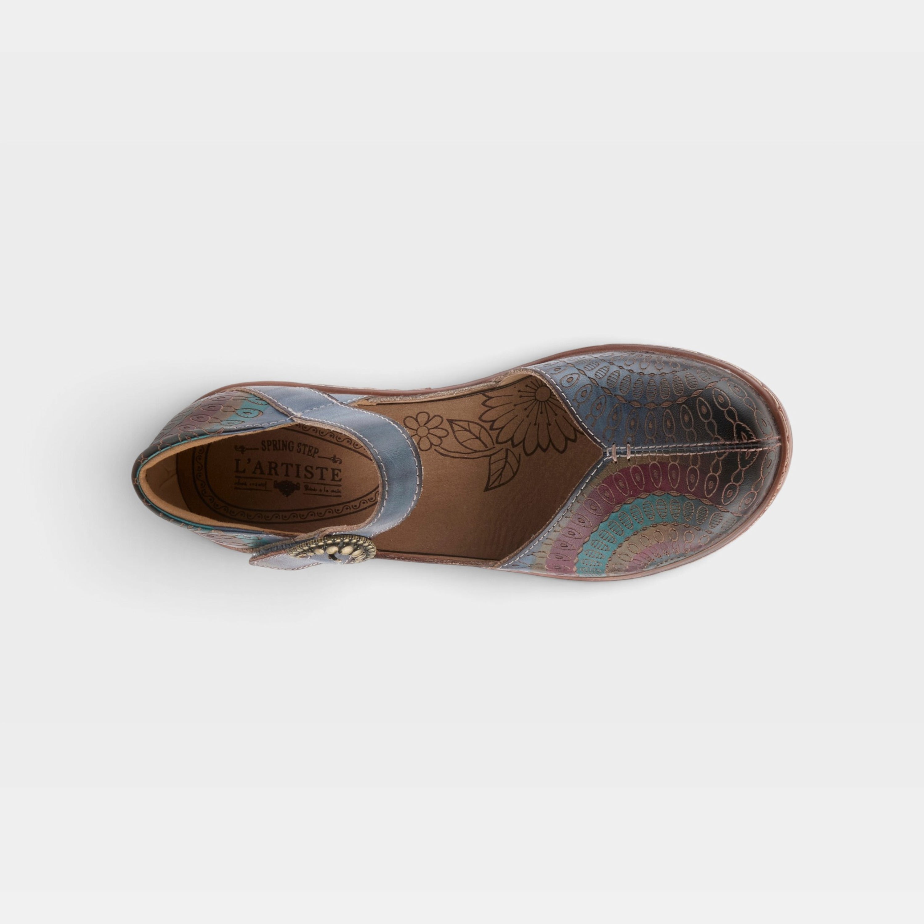 L'Artiste Veesome shoes in Blue Multi, top view