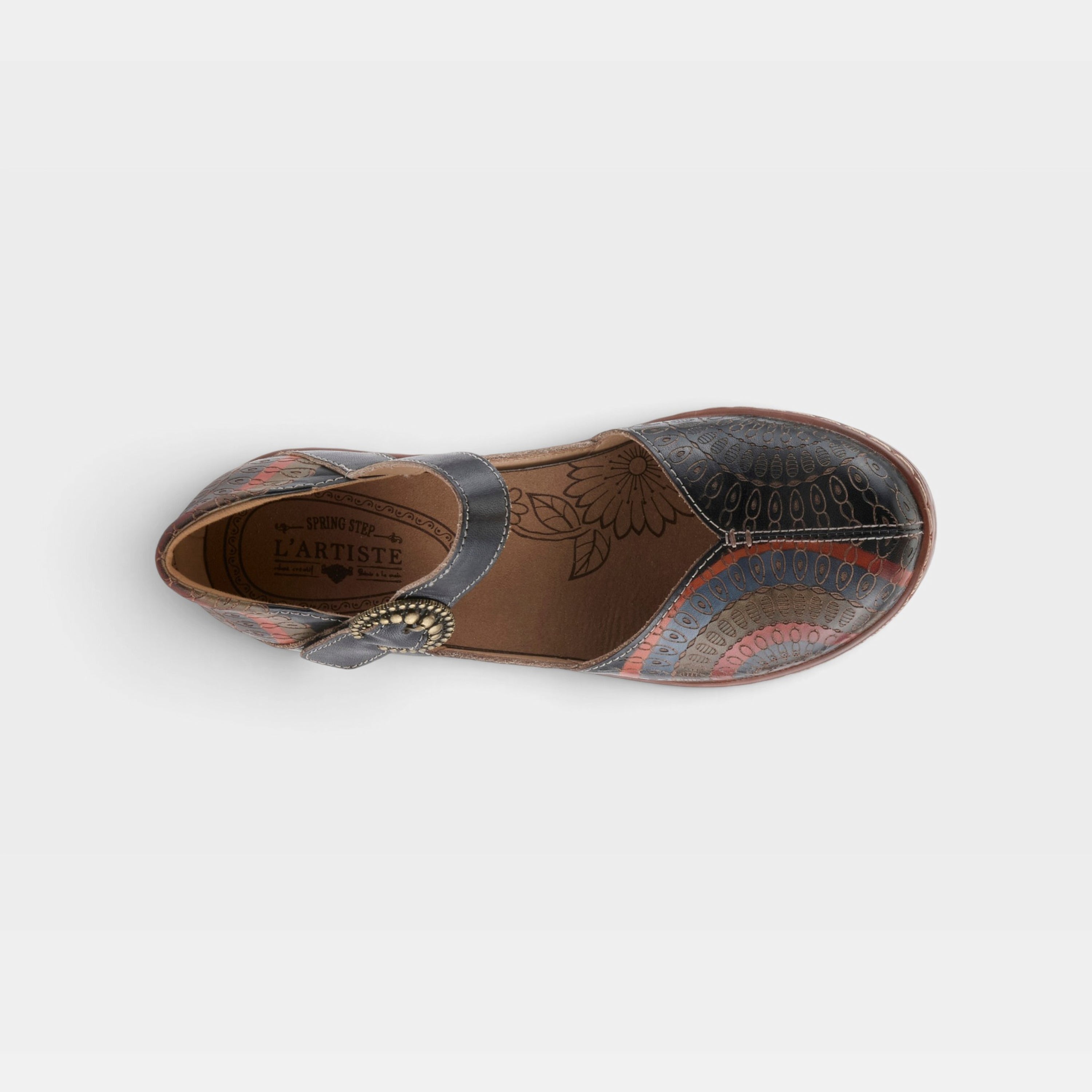 L'Artiste Veesome shoes in Black Multi, top view