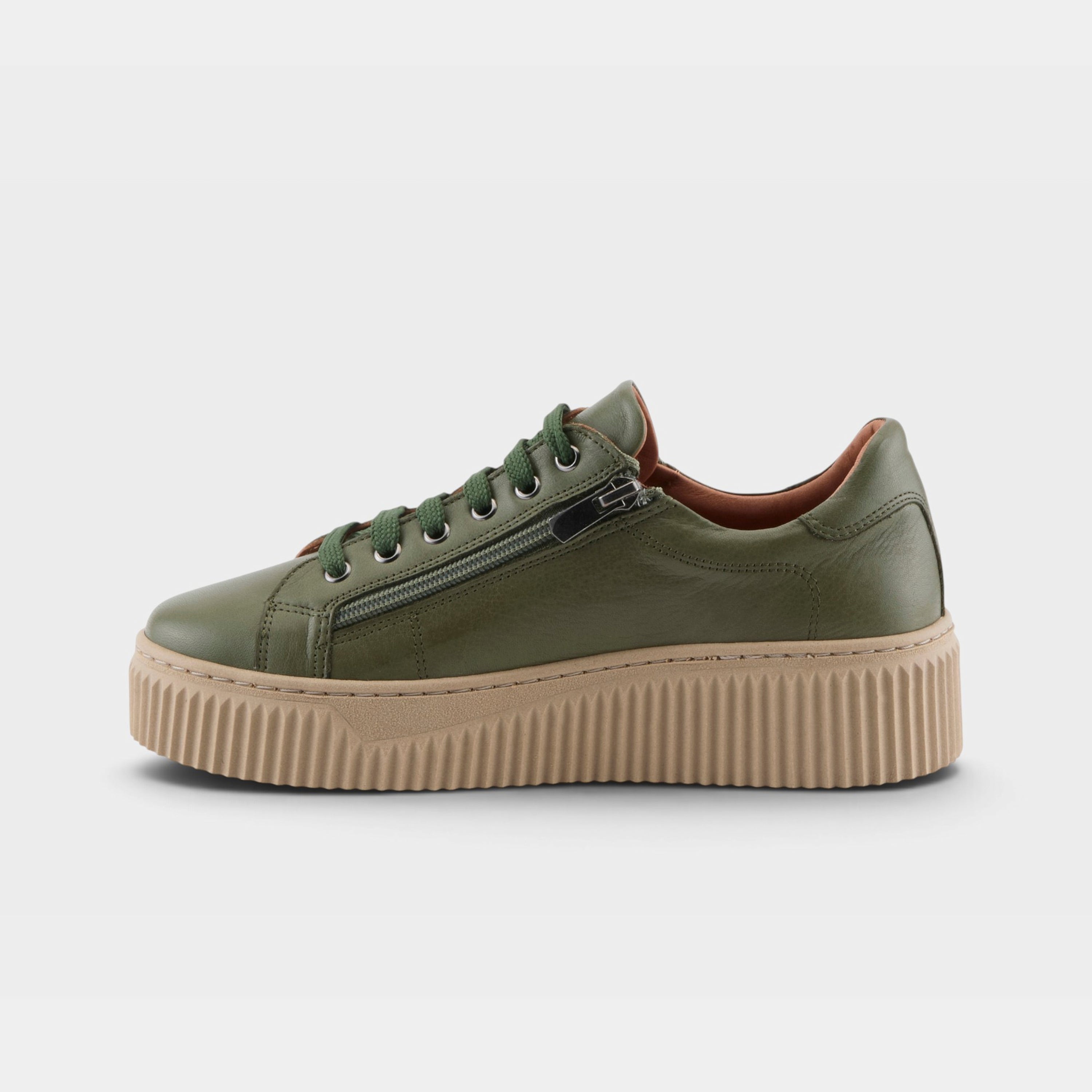 Spring Step Vibe Olive Green Sneaker