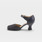 L'Artiste Visionary ankle strap shoes in Black, side view