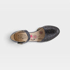 L'Artiste Visionary ankle strap shoes in Black, top view