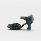 L'Artiste Visionary ankle strap shoes in Blue, side view