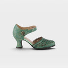 L'Artiste Visionary ankle strap shoes in Green, hero view