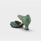 L'Artiste Visionary ankle strap shoes in Green, alternate angle view
