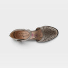 L'Artiste Visionary ankle strap shoes in Grey, top view