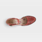 L'Artiste Visionary ankle strap shoes in Red, top view