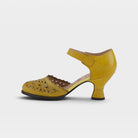 L'Artiste Visionary ankle strap shoes in Yellow, side view
